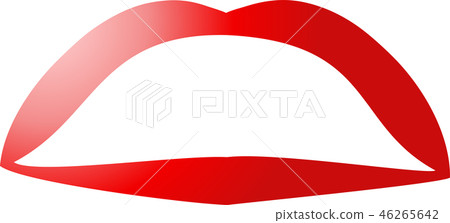 Lips woman beautiful line drawing logo mark illustration Lips woman beautiful line drawing logo mark illustration 46265642