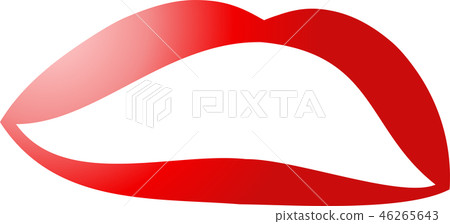 嘴唇婦女美好的線描商標標記例證 嘴唇婦女美好的線描商標標記例證 46265643