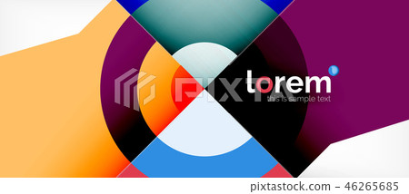 Abstract round elements composition background, organic design 46265685