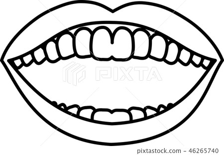 Mouth lips female teeth healthy lipstick illustration Mouth lips female teeth healthy lipstick illustration 46265740