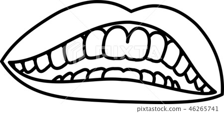 Mouth lips female teeth healthy lipstick illustration Mouth lips female teeth healthy lipstick illustration 46265741