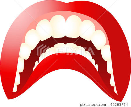 Mouth lips female teeth healthy lipstick illustration Mouth lips female teeth healthy lipstick illustration 46265754
