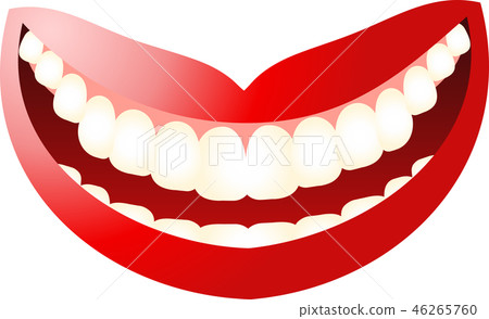 Mouth lips female teeth healthy lipstick illustration Mouth lips female teeth healthy lipstick illustration 46265760