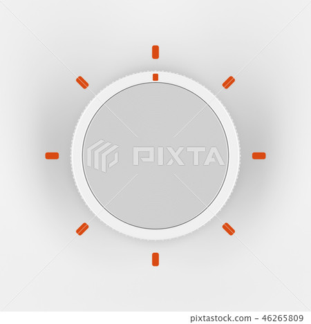 Plastic control knob, top view 46265809