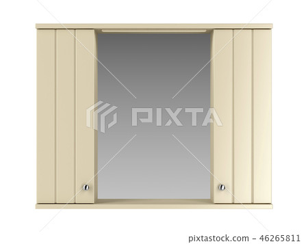 Bathroom mirror cabinet, front view 46265811
