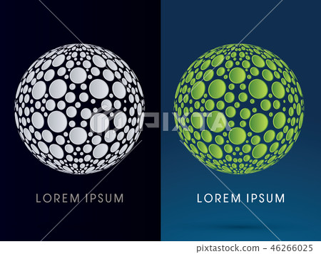 Sphere ball, Abstract shape, graphic vector 46266025