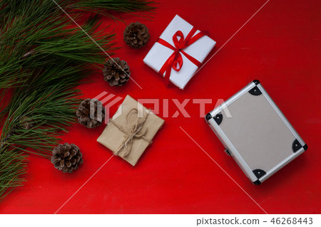 new year tree Christmas background gifts winter holiday 2019 2020 46268443