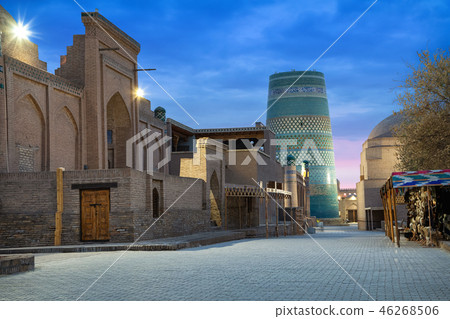 Itchan Kala - Old Town of Khiva at dusk Itchan Kala - Old Town of Khiva at dusk 46268506