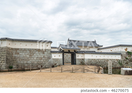 Amaho城堡景觀的本丸前門 46270075
