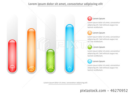 3D marble tube with colorful level 46270952