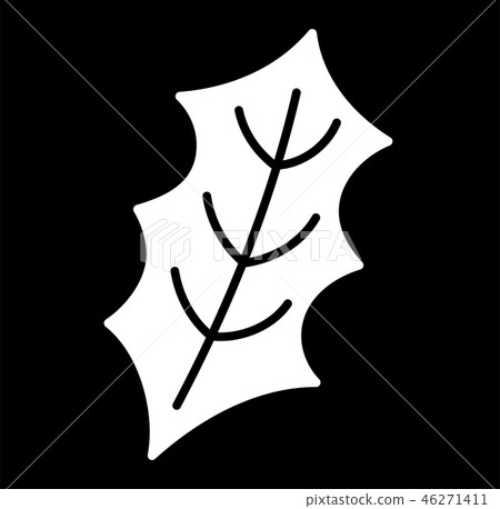 留下冬天聖誕節概述12月例證 插圖素材 46271411 Pixta圖庫