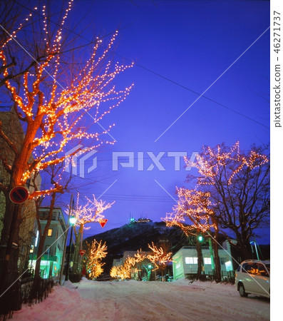 Photographed scenery of illumination of Hakodate-shi, Hakodate-shi, Hokkaido 46271737