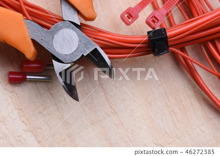 Tools and cable electrical installation 46272385