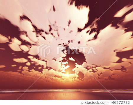 Wind and clouds with the sea 46272782