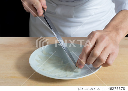 Thin pork of river pig 46272878