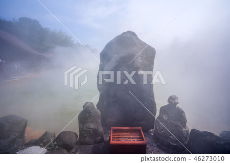 日本別府鬼山鬼山地獄短吻鱷地獄鬼山地獄鬼山地獄 46273010