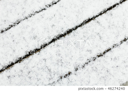 Wooden background with snow Wooden background with snow 46274240