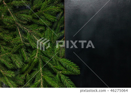 Christmas background. Black background 46275064
