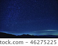 “中央阿爾卑斯山長野縣”滿天星斗的天空 46275225