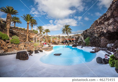 Jameos del Agua, tourism center in lava caves Jameos del Agua, tourism center in lava caves 46275455