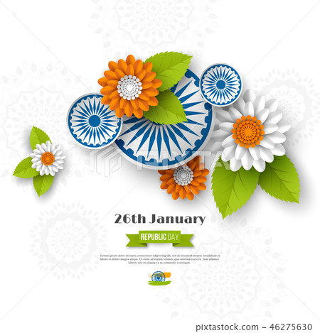 Indian Republic day holiday design. Indian Republic day holiday design. 46275630