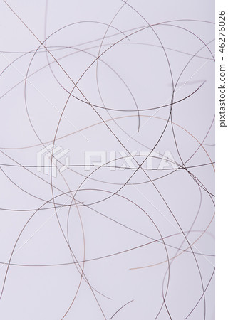 Dark hair strands Dark hair strands 46276026