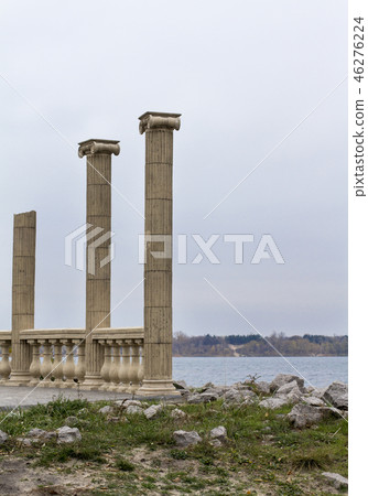 antique columns by the sea 46276224