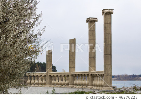 antique columns by the sea 46276225