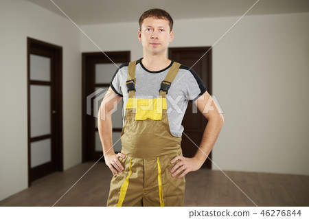 Young construction worker man Young construction worker man 46276844