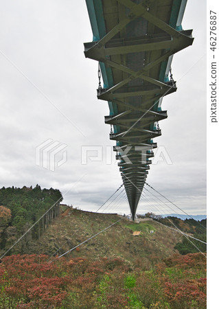 Mishima Sky Walk on a cloudy day Mishima Sky Walk on a cloudy day 46276887