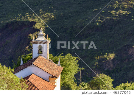 Old colonial style catholic church in Ouro Preto 46277045