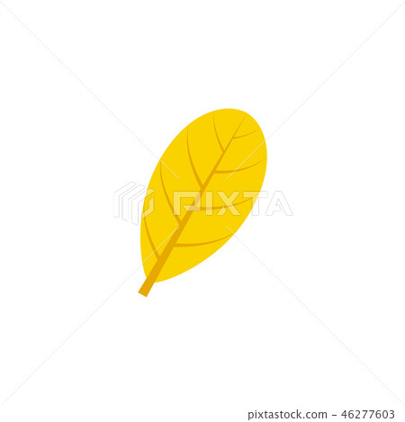 obovate maple leaf flat icon 46277603