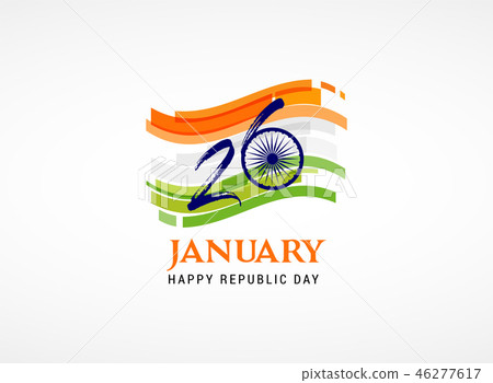 Indian Republic Day Concept Design Banner Stock