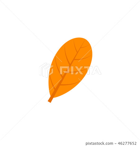 obovate maple leaf flat icon 46277652