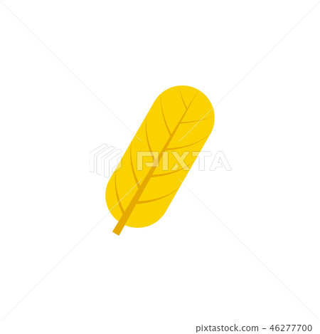 oblong maple leaf flat icon 46277700