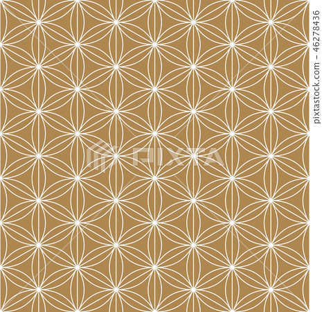 Seamless pattern based on Japanese ornament Kumiko Seamless pattern based on Japanese ornament Kumiko 46278436