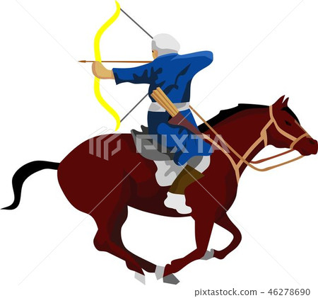 The Archery Warrior on the red horse The Archery Warrior on the red horse 46278690
