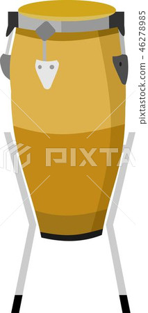 Bongo Drum Single Music Instrument 46278985