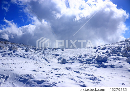 漢拏山，雪，雪， 46279283