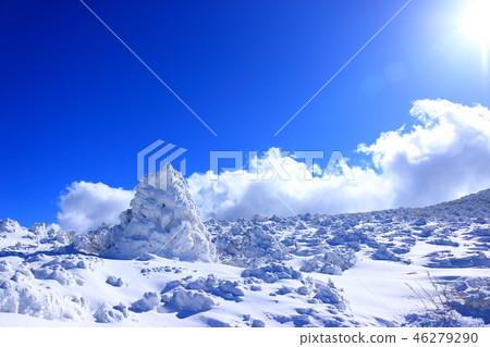漢拏山，雪，雪， 46279290