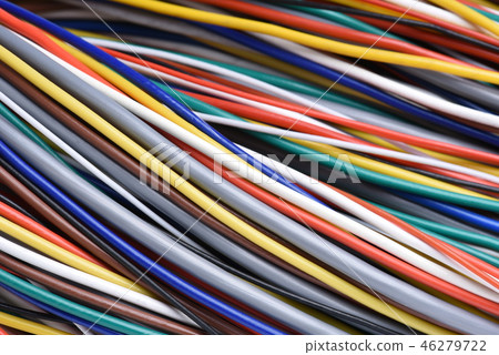 Closeup of cable and wire Closeup of cable and wire 46279722