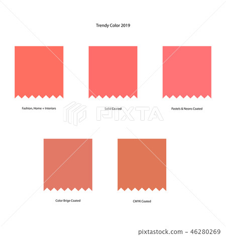 Trendy color scheme by plain color patches 46280269