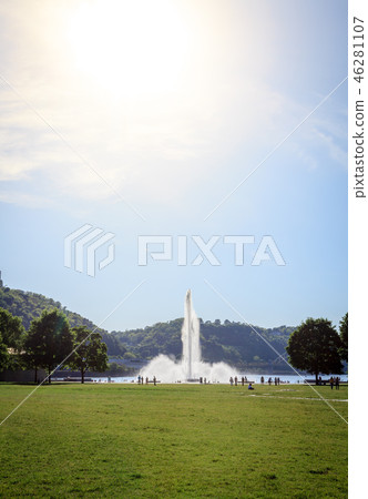 Fountain in Point State Park in Pittsburgh 46281107
