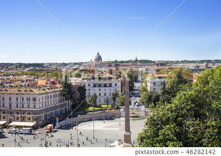Piazza del Popolo (view from Pincho hill) 46282142