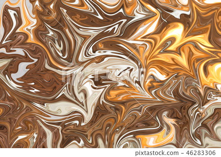 Liquify Abstract Pattern With Brown, White And Liquify Abstract Pattern With Brown, White And 46283306