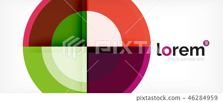 Multicolored round shapes abstract background 46284959