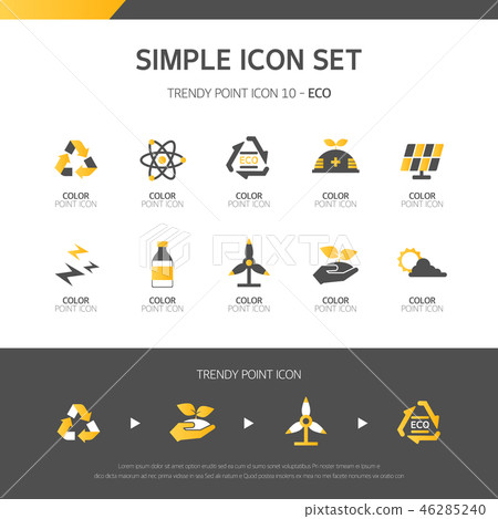 Eco Icon Set 46285240