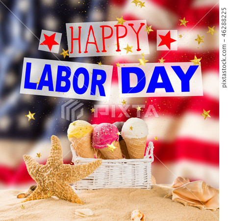 Labor day banner, patriotic background Labor day banner, patriotic background 46288225