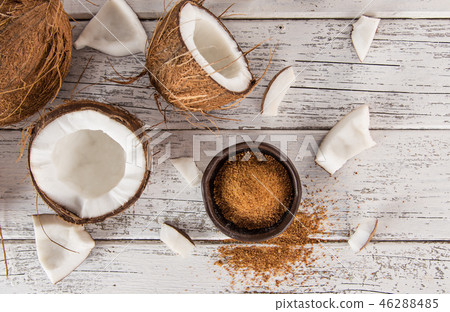 close up of a coconut sugar 46288485
