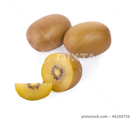 kiwi gold isolated on the white background kiwi gold isolated on the white background 46289756
